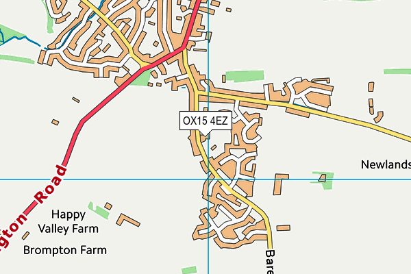 OX15 4EZ map - OS VectorMap District (Ordnance Survey)