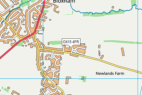 OX15 4FR map - OS VectorMap District (Ordnance Survey)