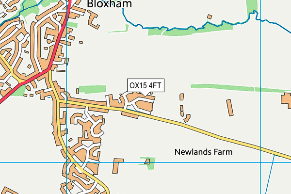 OX15 4FT map - OS VectorMap District (Ordnance Survey)