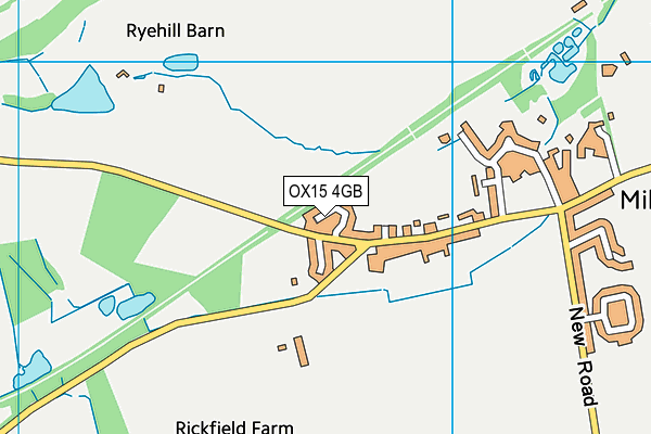 OX15 4GB map - OS VectorMap District (Ordnance Survey)