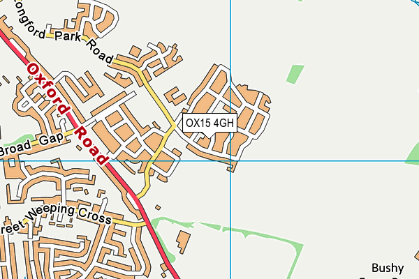 OX15 4GH map - OS VectorMap District (Ordnance Survey)