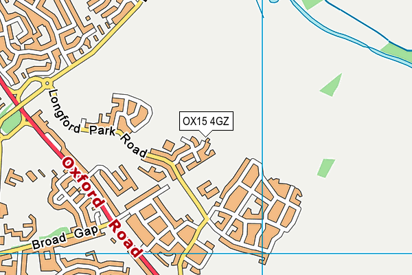 OX15 4GZ map - OS VectorMap District (Ordnance Survey)