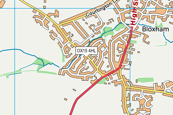 OX15 4HL map - OS VectorMap District (Ordnance Survey)