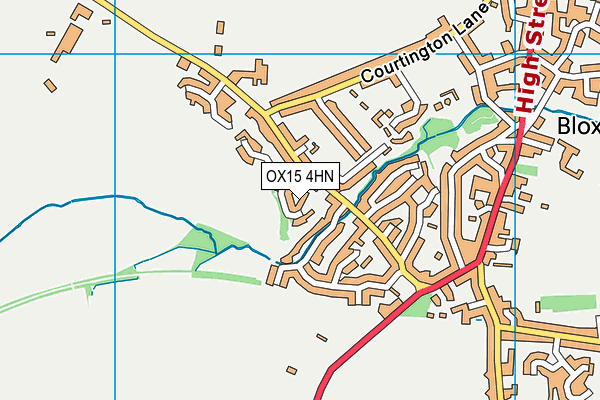 OX15 4HN map - OS VectorMap District (Ordnance Survey)