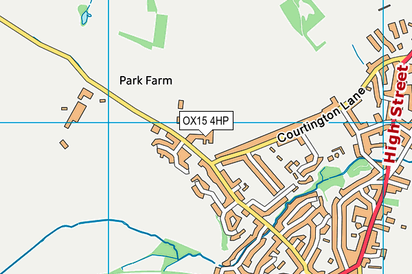 Bloxham C Of E Primary School map (OX15 4HP) - OS VectorMap District (Ordnance Survey)
