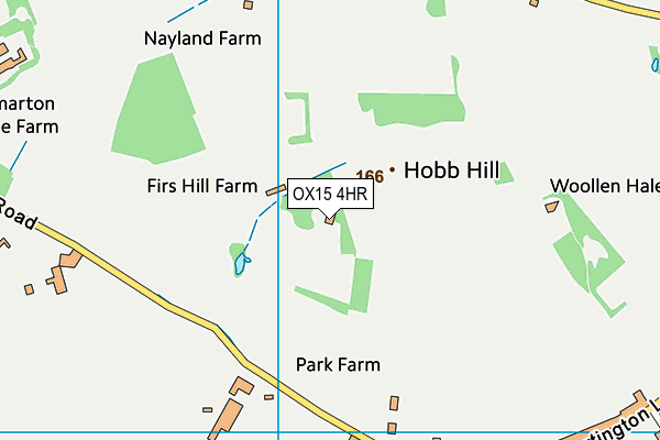 OX15 4HR map - OS VectorMap District (Ordnance Survey)