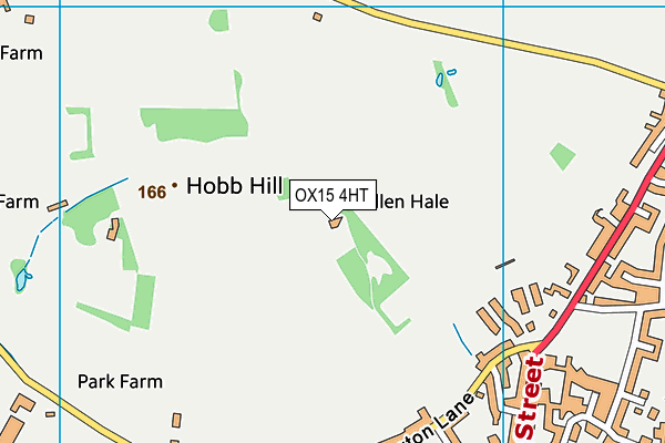 OX15 4HT map - OS VectorMap District (Ordnance Survey)