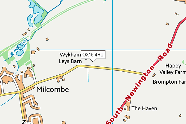 OX15 4HU map - OS VectorMap District (Ordnance Survey)