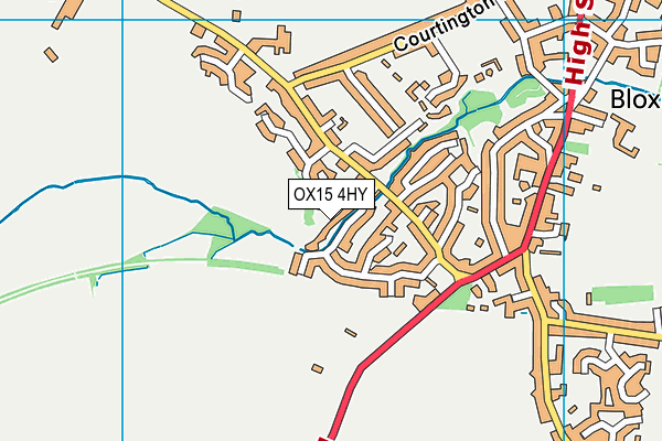 OX15 4HY map - OS VectorMap District (Ordnance Survey)