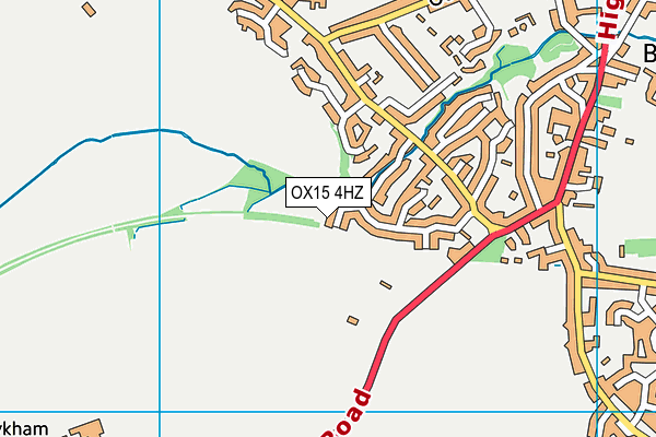 OX15 4HZ map - OS VectorMap District (Ordnance Survey)