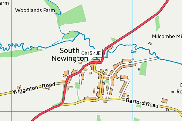 OX15 4JE map - OS VectorMap District (Ordnance Survey)