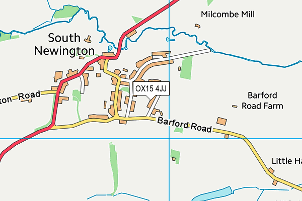 OX15 4JJ map - OS VectorMap District (Ordnance Survey)