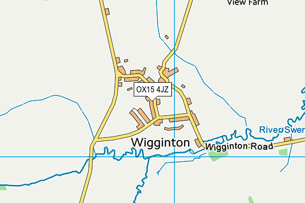 OX15 4JZ map - OS VectorMap District (Ordnance Survey)