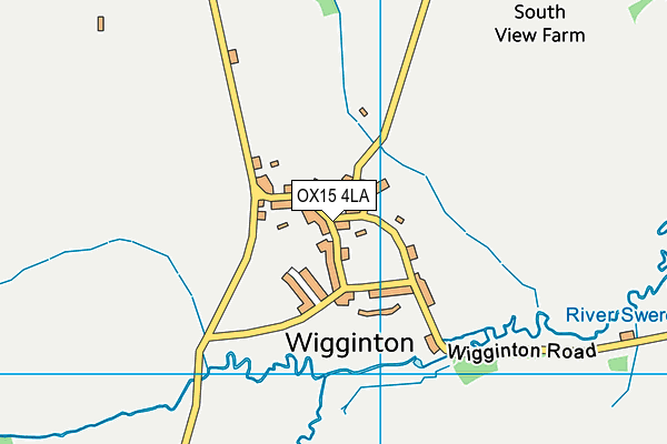 OX15 4LA map - OS VectorMap District (Ordnance Survey)