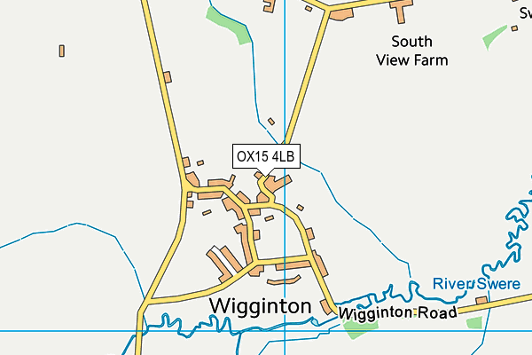 OX15 4LB map - OS VectorMap District (Ordnance Survey)