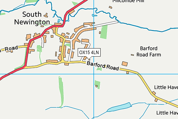 OX15 4LN map - OS VectorMap District (Ordnance Survey)