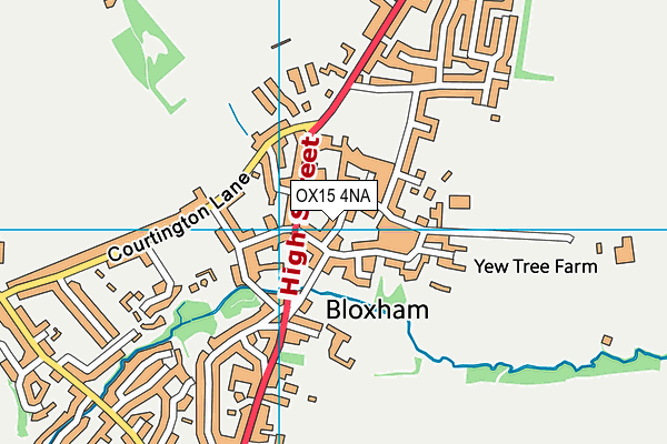 OX15 4NA map - OS VectorMap District (Ordnance Survey)