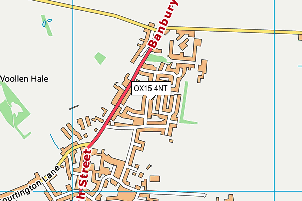 OX15 4NT map - OS VectorMap District (Ordnance Survey)