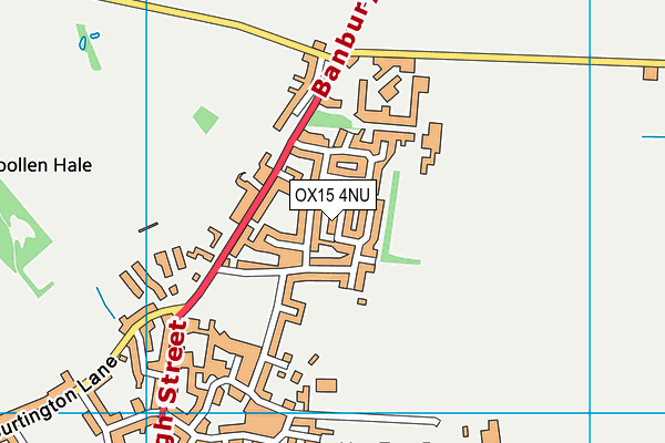 OX15 4NU map - OS VectorMap District (Ordnance Survey)