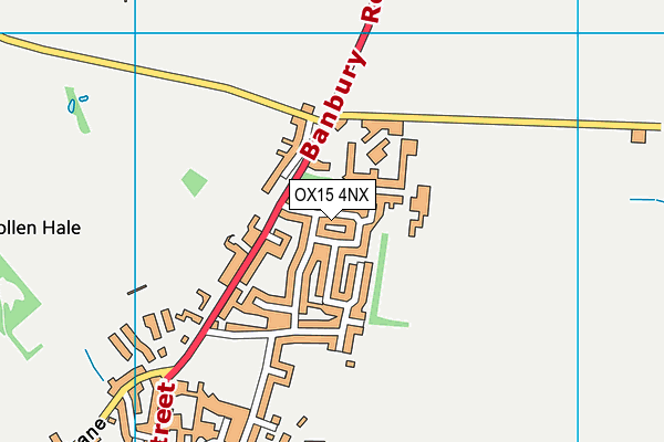 OX15 4NX map - OS VectorMap District (Ordnance Survey)