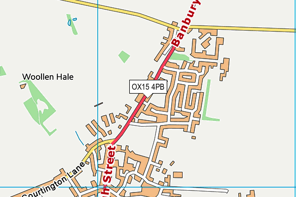OX15 4PB map - OS VectorMap District (Ordnance Survey)