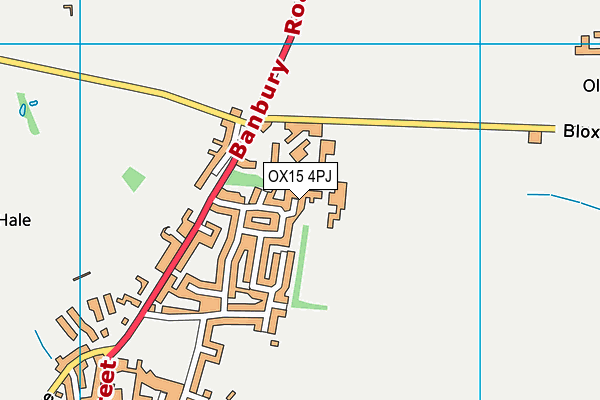 OX15 4PJ map - OS VectorMap District (Ordnance Survey)