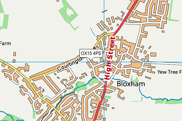 OX15 4PS map - OS VectorMap District (Ordnance Survey)