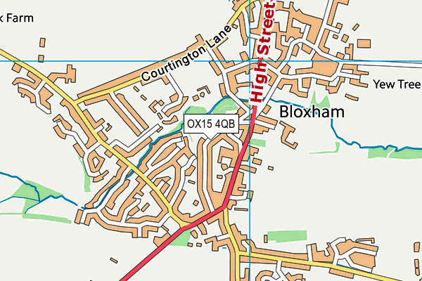 OX15 4QB map - OS VectorMap District (Ordnance Survey)