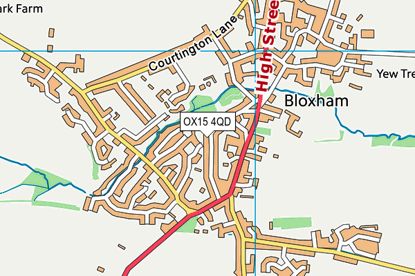 OX15 4QD map - OS VectorMap District (Ordnance Survey)