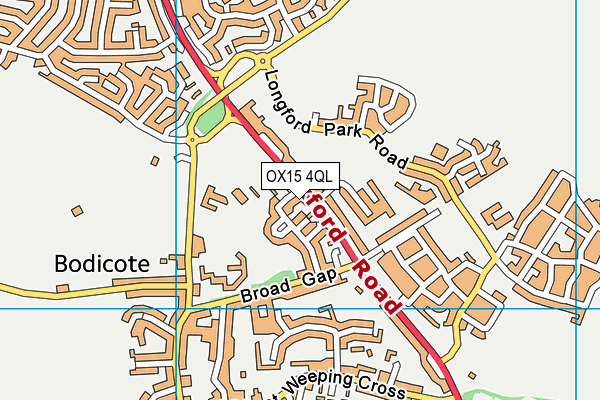 OX15 4QL map - OS VectorMap District (Ordnance Survey)