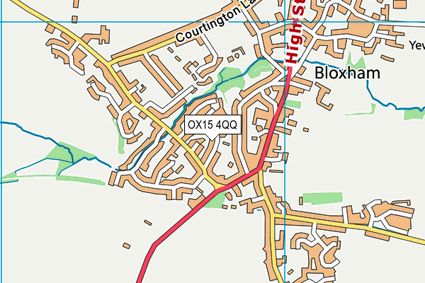 OX15 4QQ map - OS VectorMap District (Ordnance Survey)