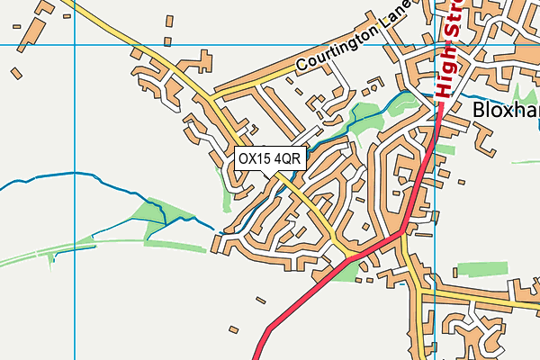 OX15 4QR map - OS VectorMap District (Ordnance Survey)