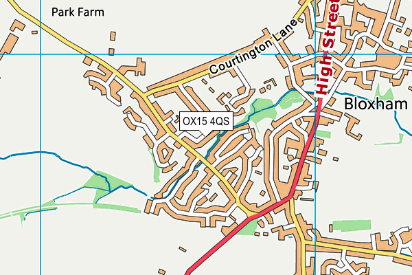 OX15 4QS map - OS VectorMap District (Ordnance Survey)