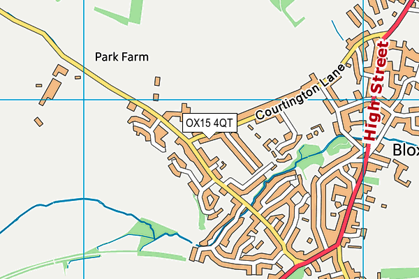 OX15 4QT map - OS VectorMap District (Ordnance Survey)
