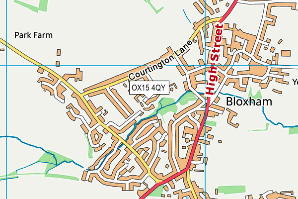 OX15 4QY map - OS VectorMap District (Ordnance Survey)