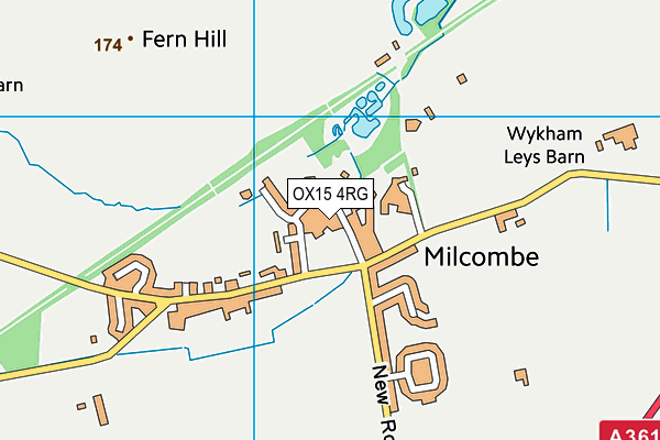 OX15 4RG map - OS VectorMap District (Ordnance Survey)