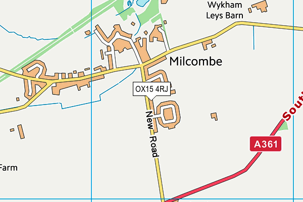 OX15 4RJ map - OS VectorMap District (Ordnance Survey)