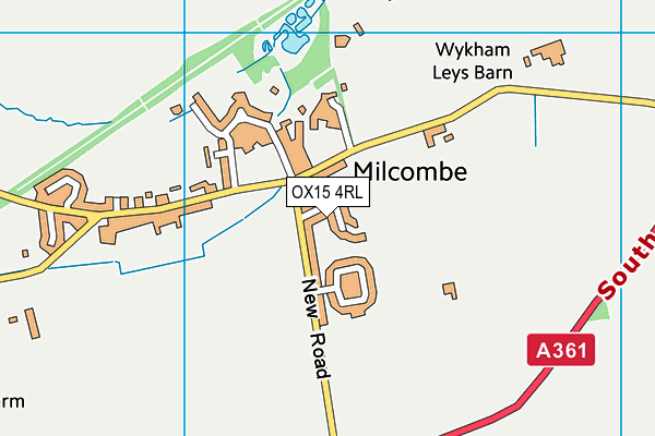 OX15 4RL map - OS VectorMap District (Ordnance Survey)