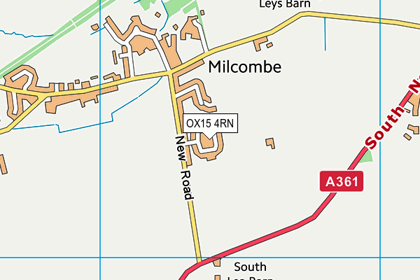 OX15 4RN map - OS VectorMap District (Ordnance Survey)