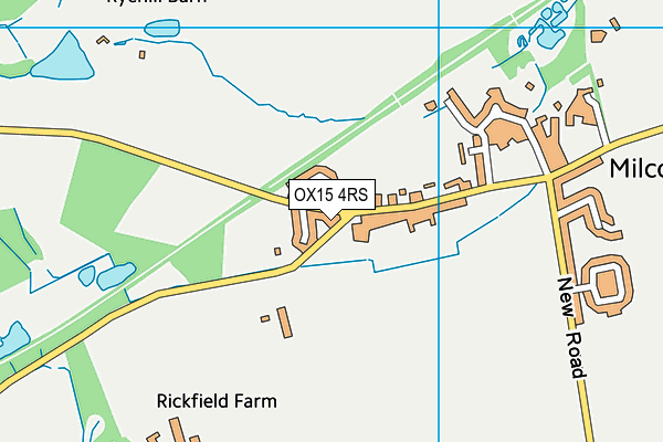 OX15 4RS map - OS VectorMap District (Ordnance Survey)