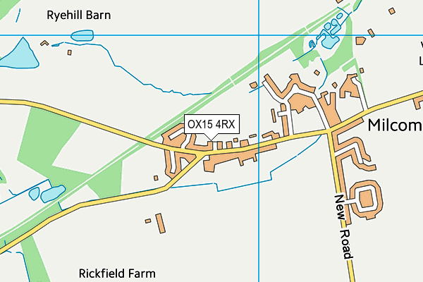OX15 4RX map - OS VectorMap District (Ordnance Survey)