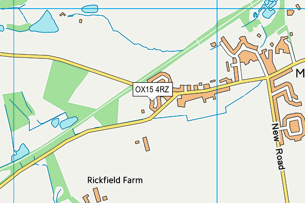OX15 4RZ map - OS VectorMap District (Ordnance Survey)