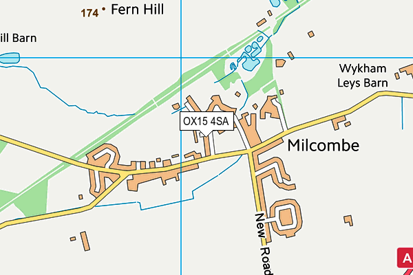 OX15 4SA map - OS VectorMap District (Ordnance Survey)