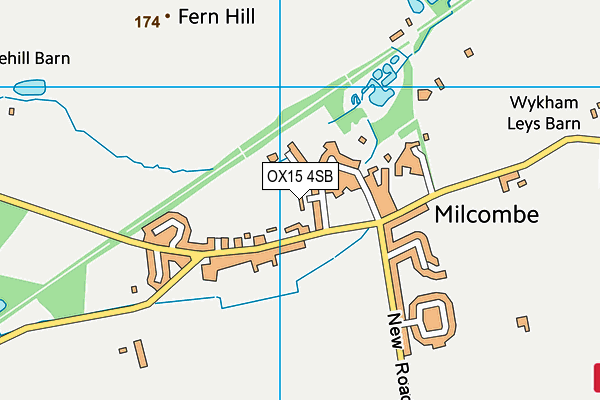 OX15 4SB map - OS VectorMap District (Ordnance Survey)
