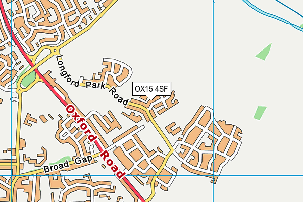 OX15 4SF map - OS VectorMap District (Ordnance Survey)