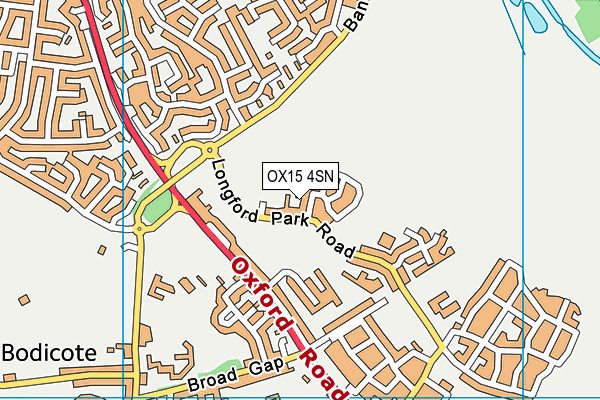 OX15 4SN map - OS VectorMap District (Ordnance Survey)