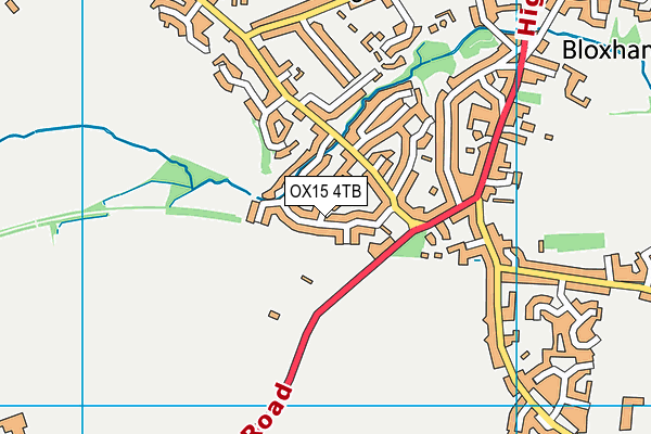 OX15 4TB map - OS VectorMap District (Ordnance Survey)