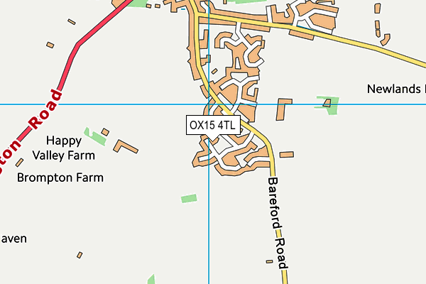 OX15 4TL map - OS VectorMap District (Ordnance Survey)