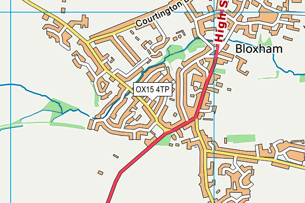 OX15 4TP map - OS VectorMap District (Ordnance Survey)