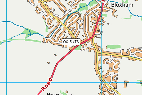 OX15 4TS map - OS VectorMap District (Ordnance Survey)